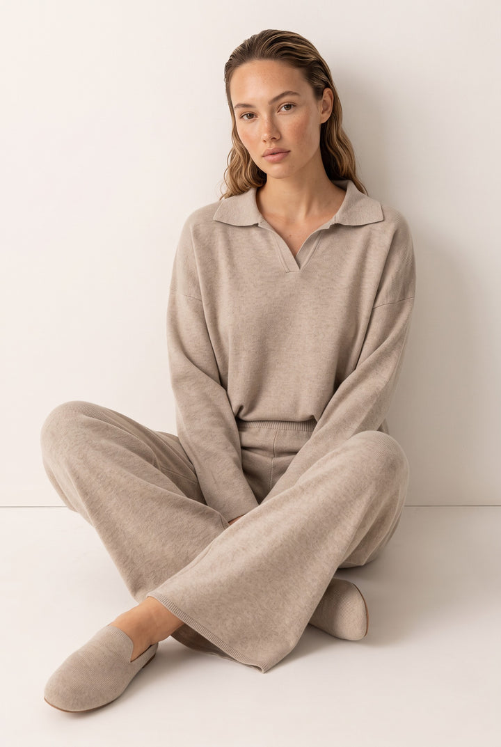 Elara Knit Wide-Leg Set