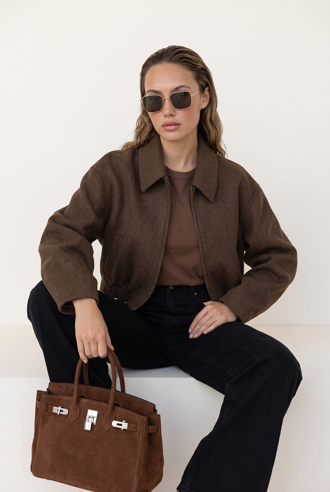 Mira Cropped Zip Jacket