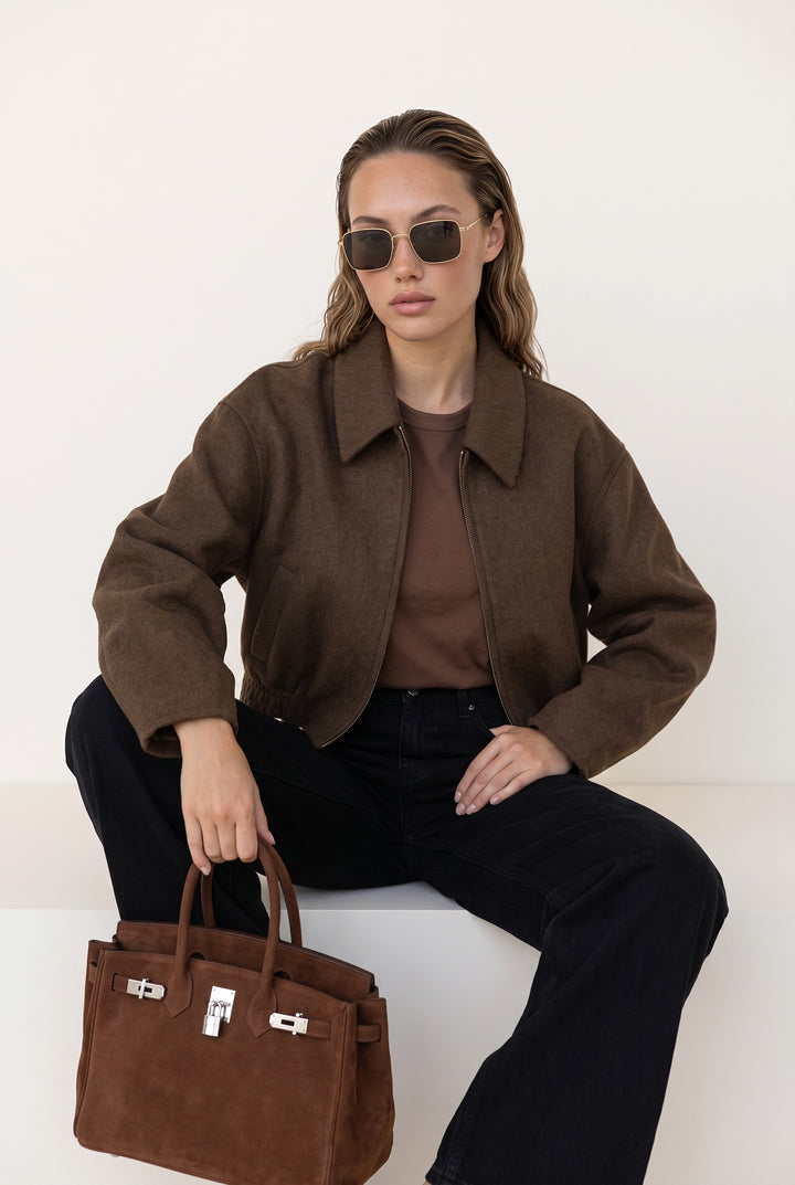 Mira Cropped Zip Jacket