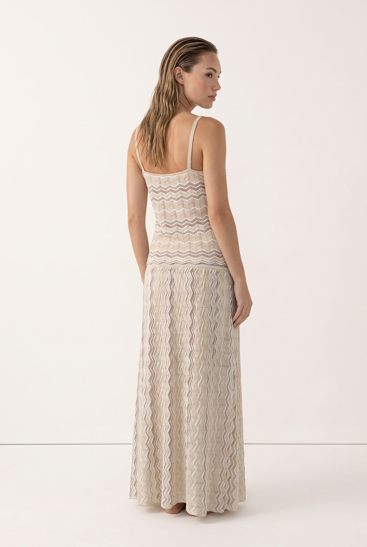 Chevron Knit Cami &amp; Maxi Skirt Set