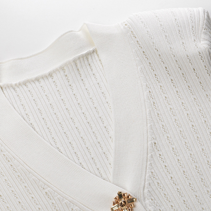 Ivory Charm Ruffle Top