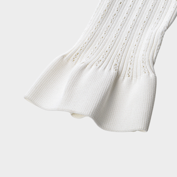 Ivory Charm Ruffle Top