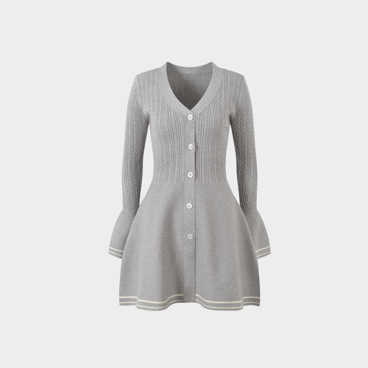Cozy Flare Wool Mini Dress