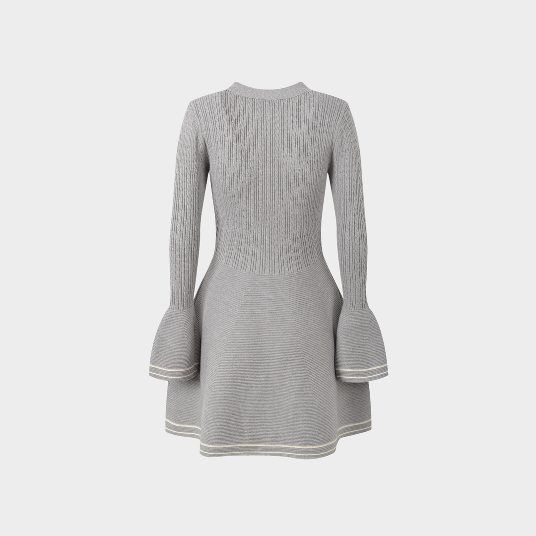 Cozy Flare Wool Mini Dress