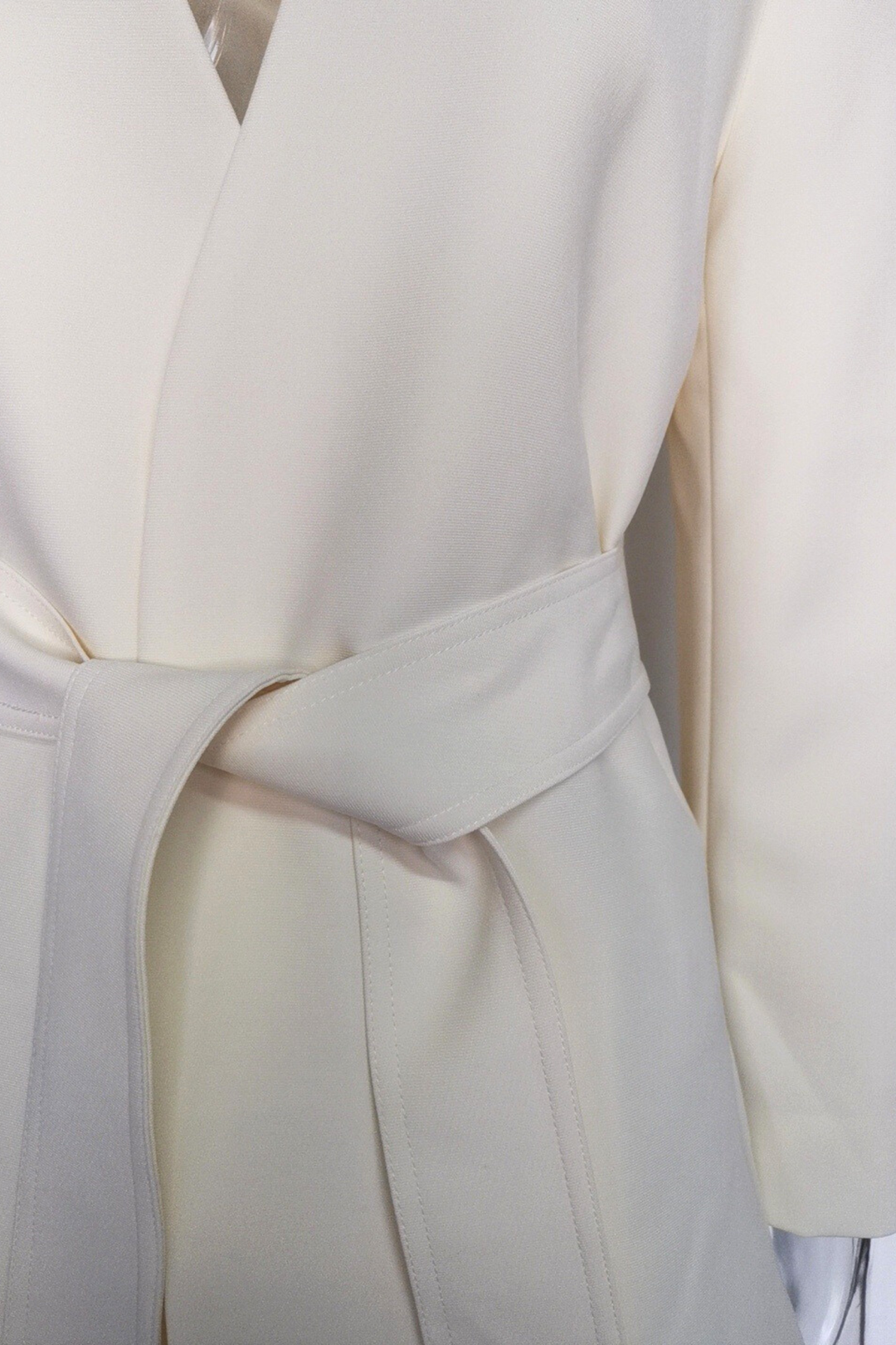 Signature Soft Blazer  Waist Ribbon Detail Cardigan