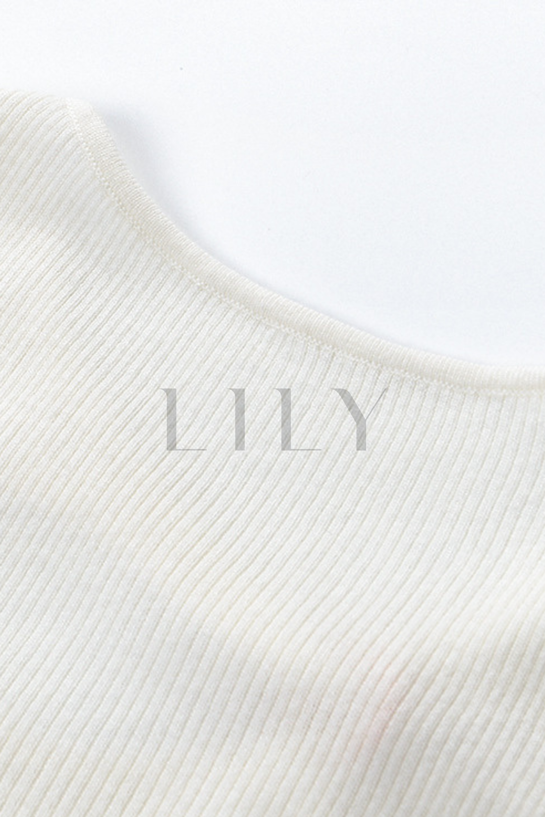 Basic Hollow Slim Wool Knit Top