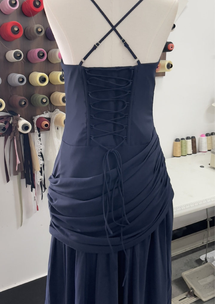 Celeste Ruched Corset Maxi Dress