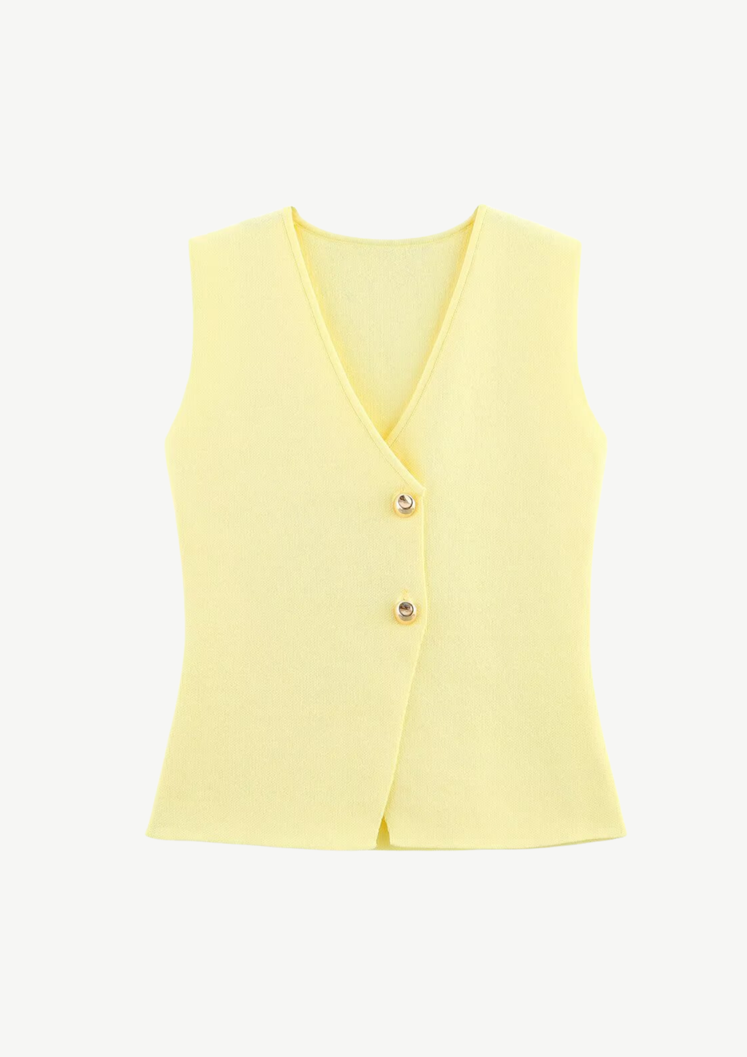 Chic Knit Button Vest