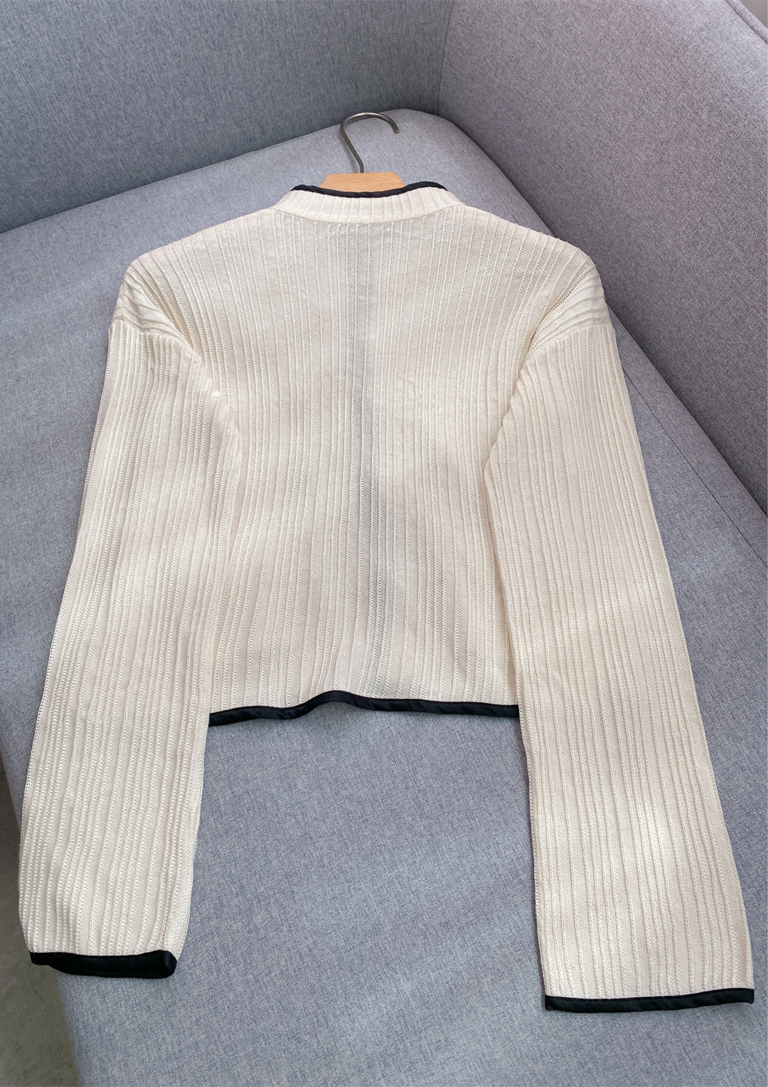 Lian Inspired Ribbed Knit Wool Top