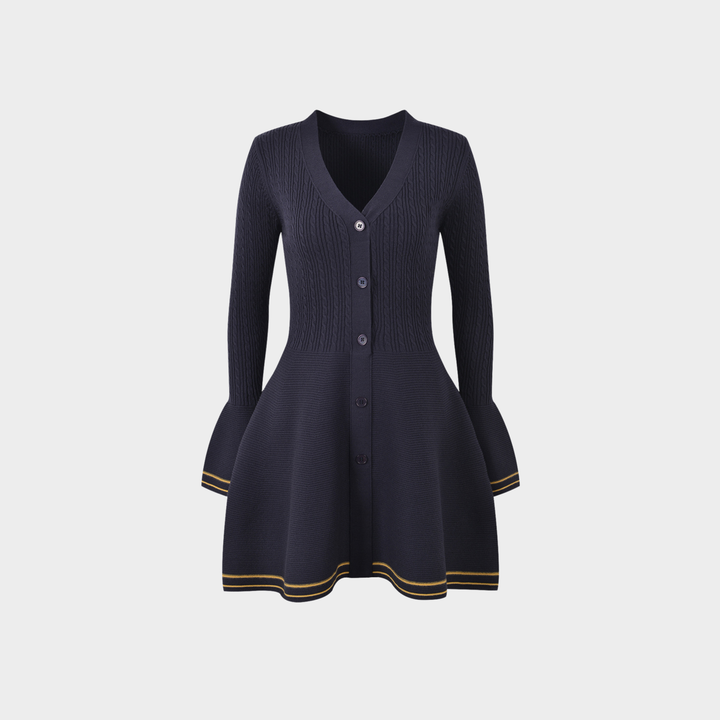 Cozy Flare Wool Mini Dress