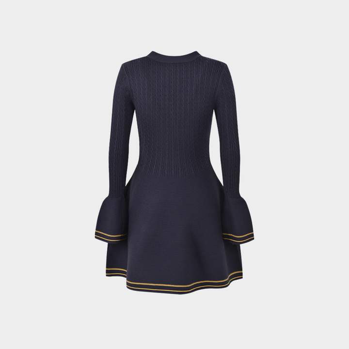Cozy Flare Wool Mini Dress