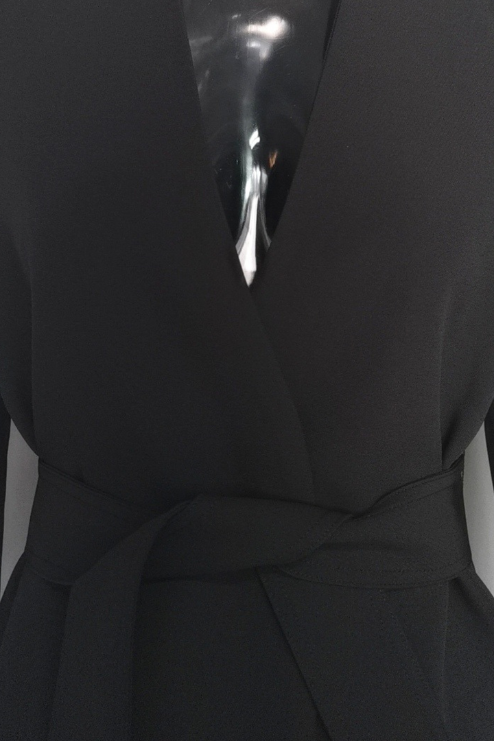 Signature Soft Blazer  Waist Ribbon Detail Cardigan