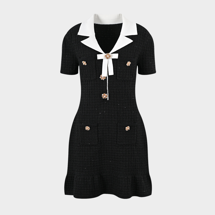 Shadow Pearls Sparkle Mini Dress