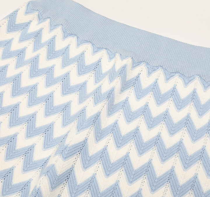 Chevron Knit Two-Piece Set