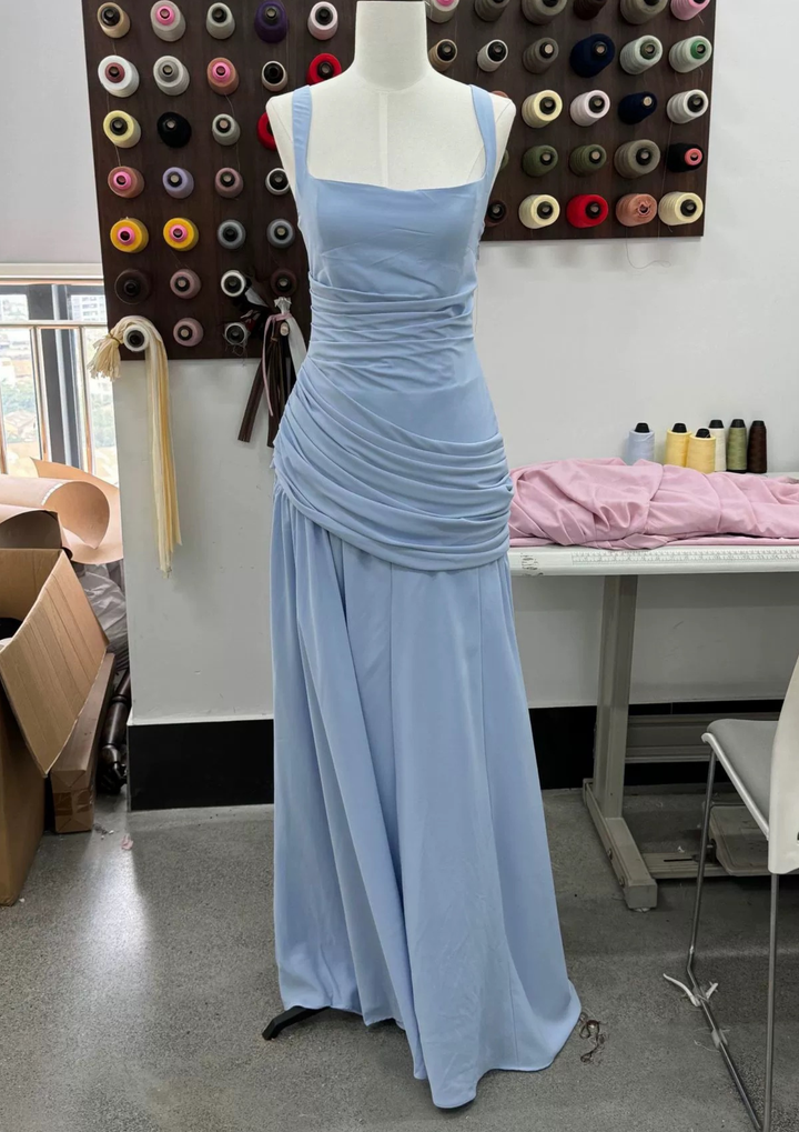 Celeste Ruched Corset Maxi Dress