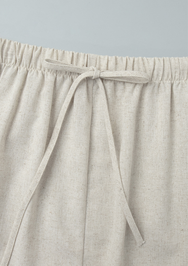 Natural Muse Linen Maxi Set