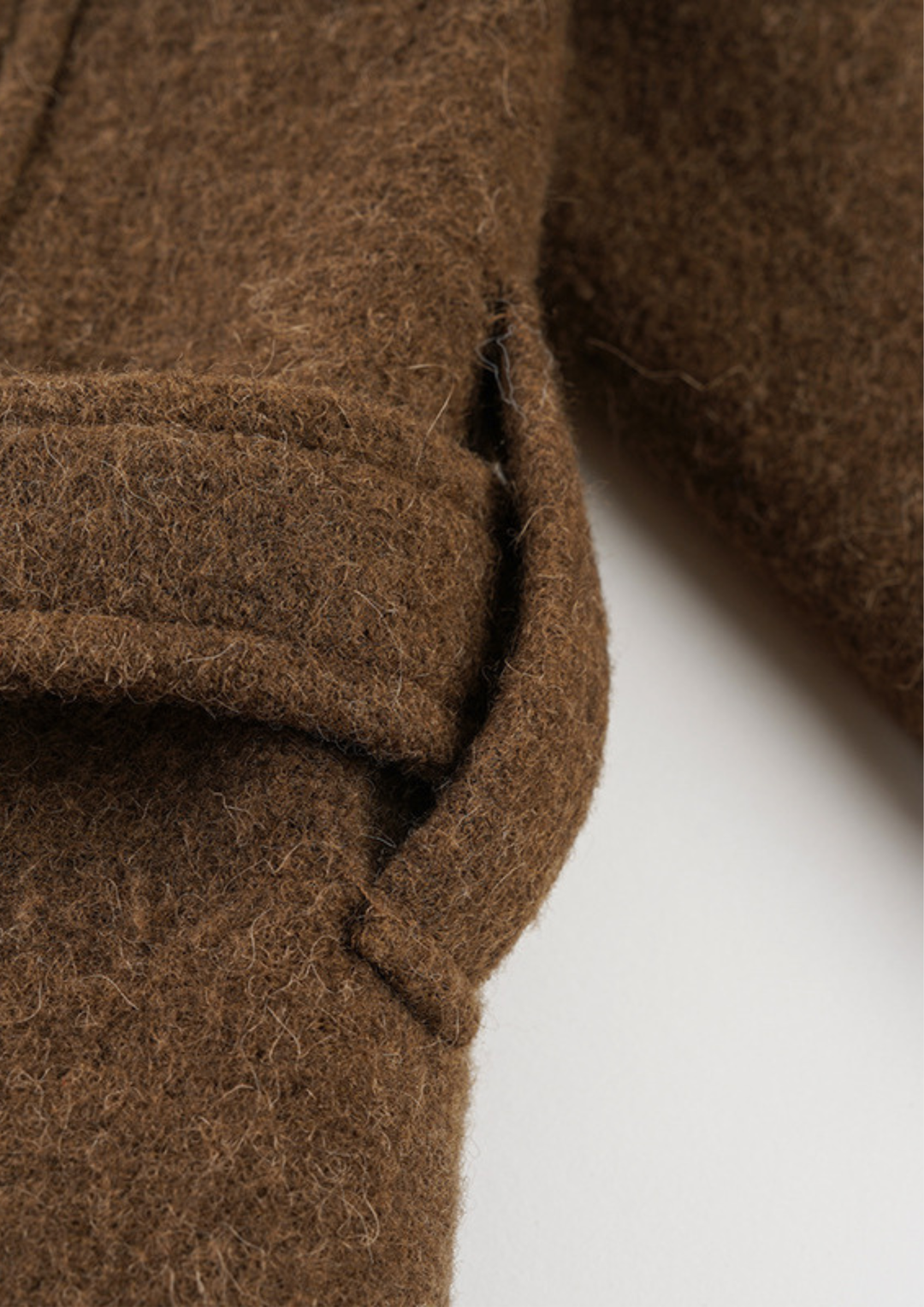 Wool Wrap Belted Jacket