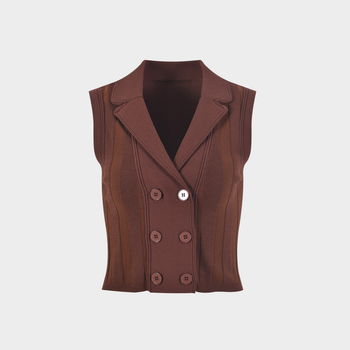 Sandra Sleeveless Ice Knitted Top