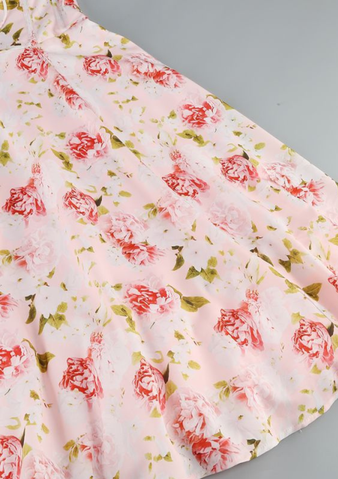 Luna Bloom Floral Maxi Dress – Soft Pink Rose