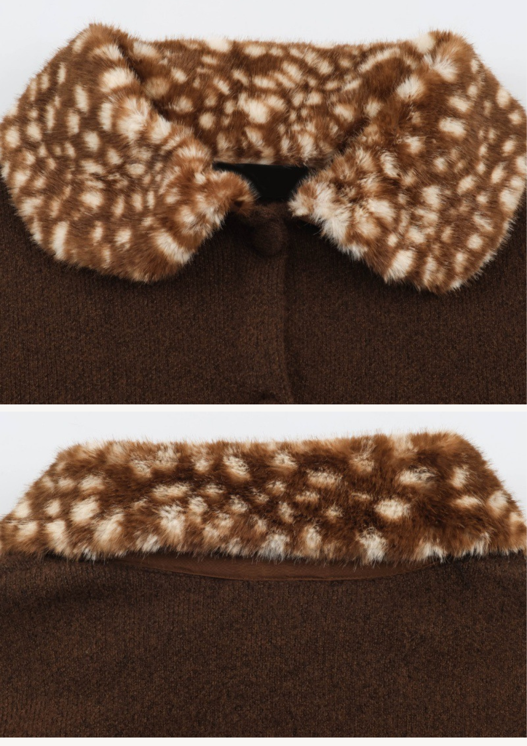 Celine Deer Print Fur Jacket Top