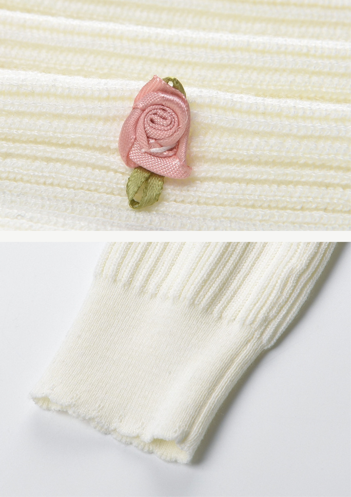 Rosalie Embroidered Peplum Cardigan