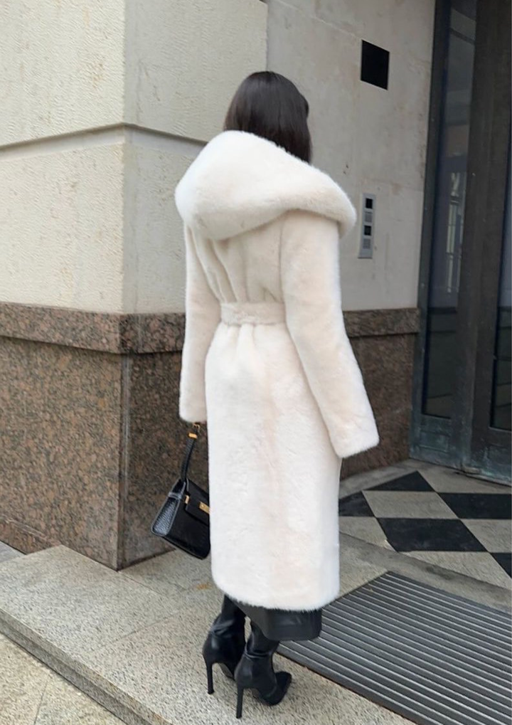 Bianca Luxe Hooded Faux Fur Coat