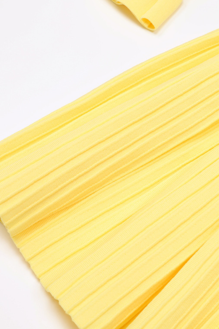 Élise Off Shoulder Crystal Knit Mini dress