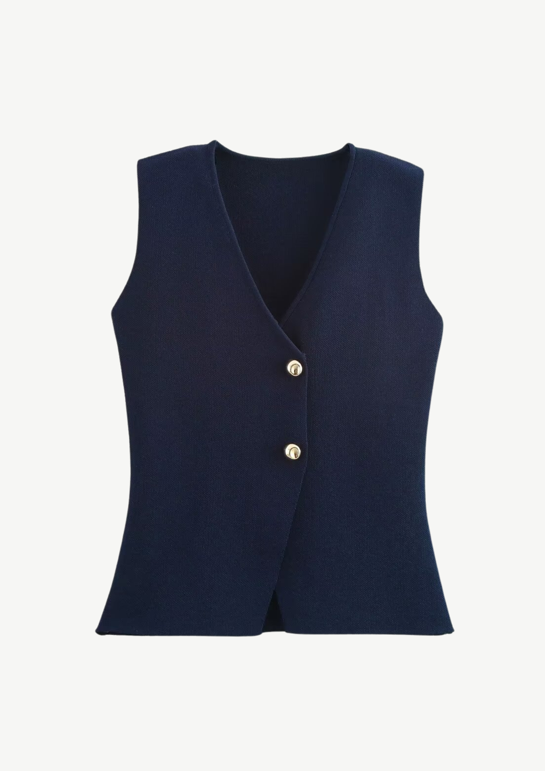 Chic Knit Button Vest
