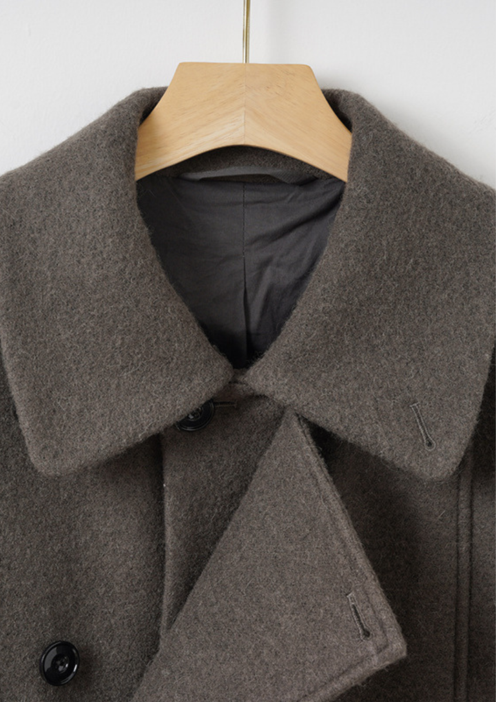 Belted Long Knit Coat