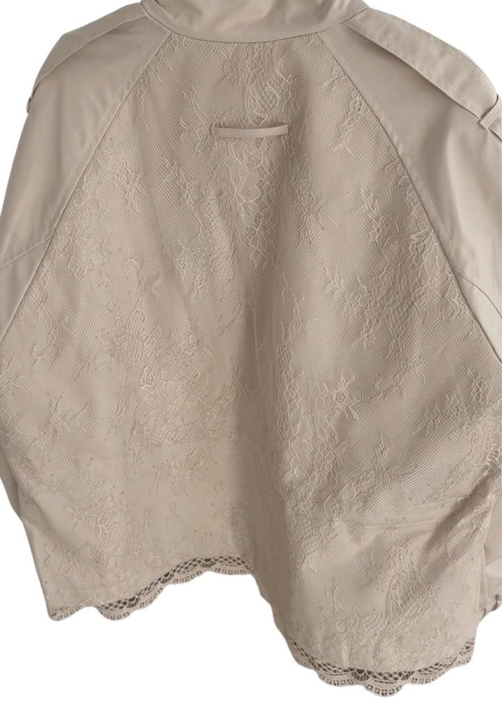 Elara Lace-Trim Utility Jacket