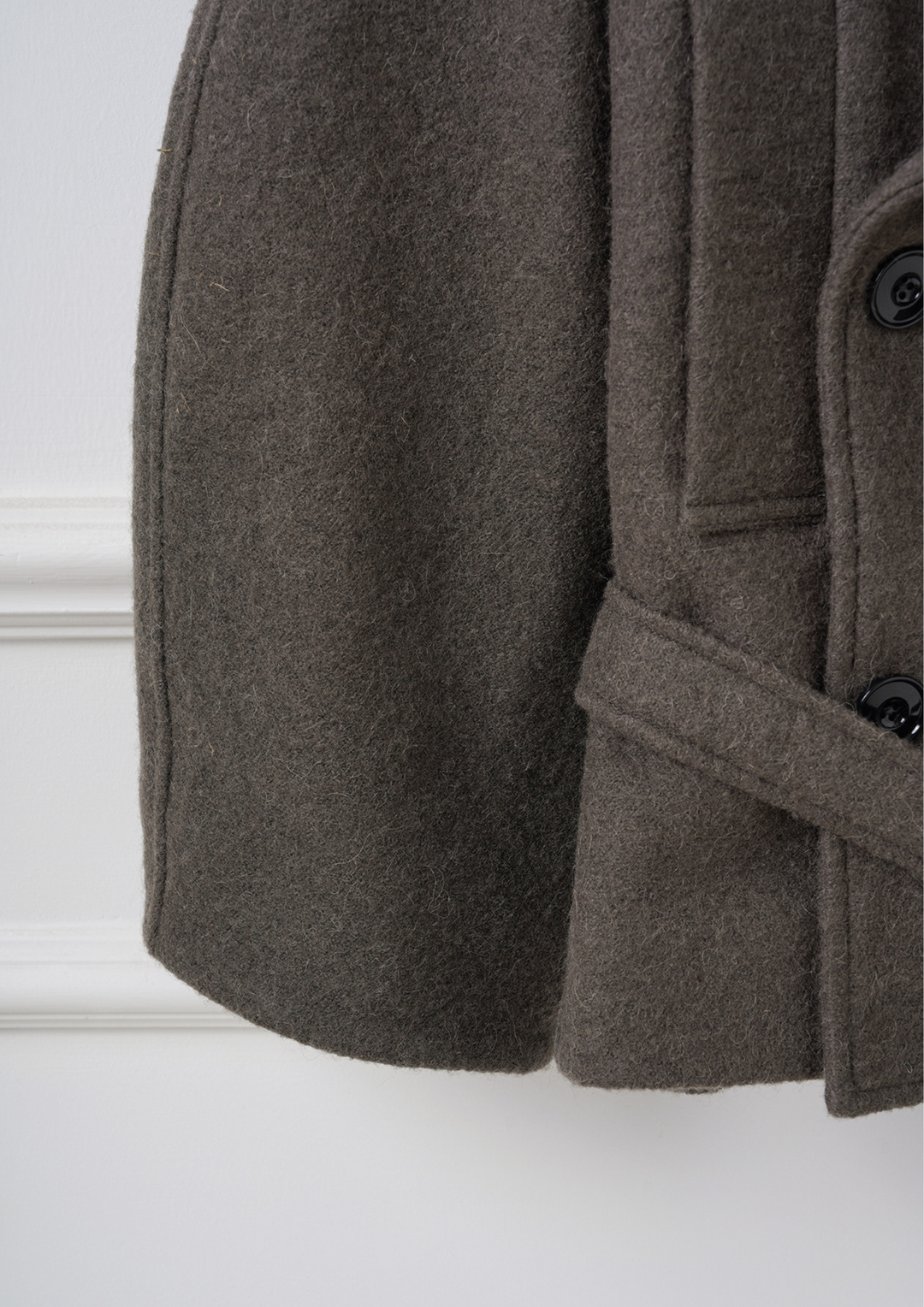 Wool Wrap Belted Jacket