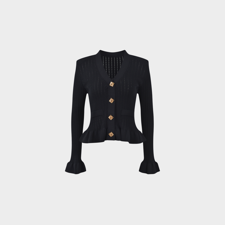 Noir Charm Ruffle Set