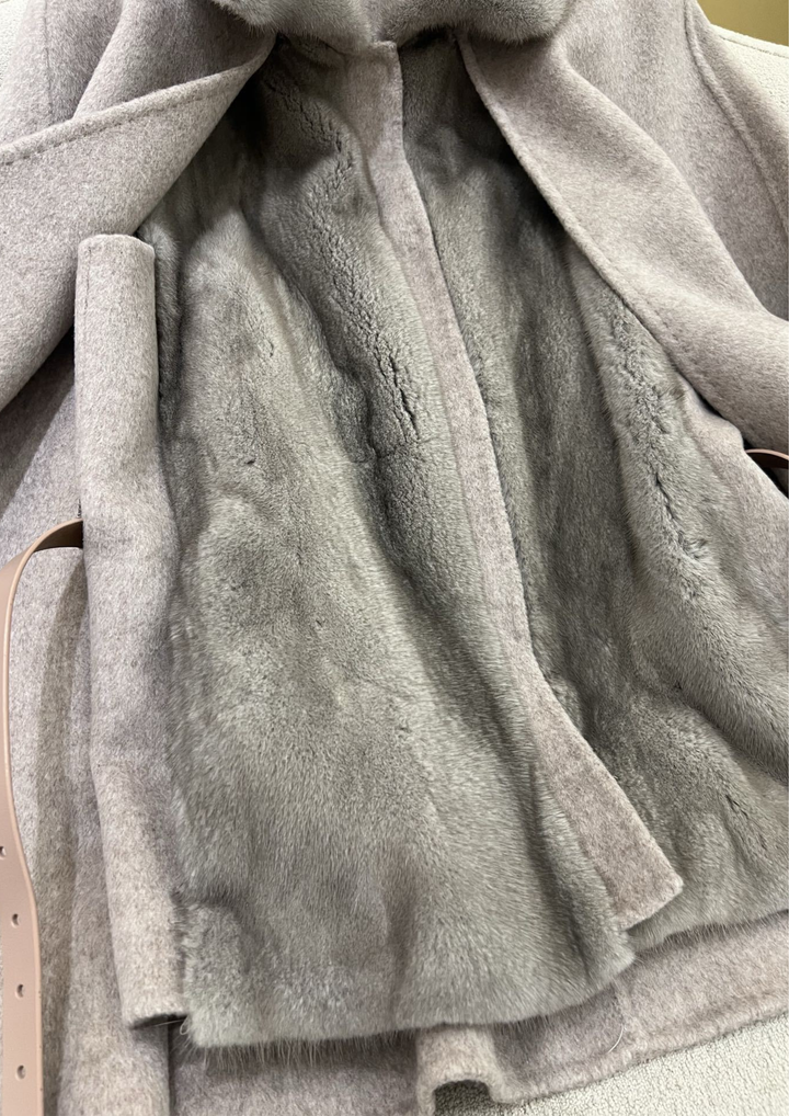 Georgina Cashmere Mink Cape & Vest Set