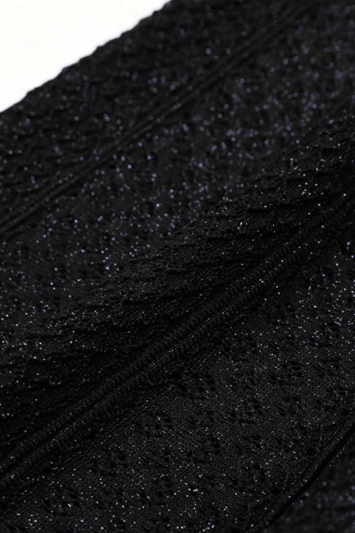 Lily – Silk Knit Pearl Button Suspender Maxi Dress