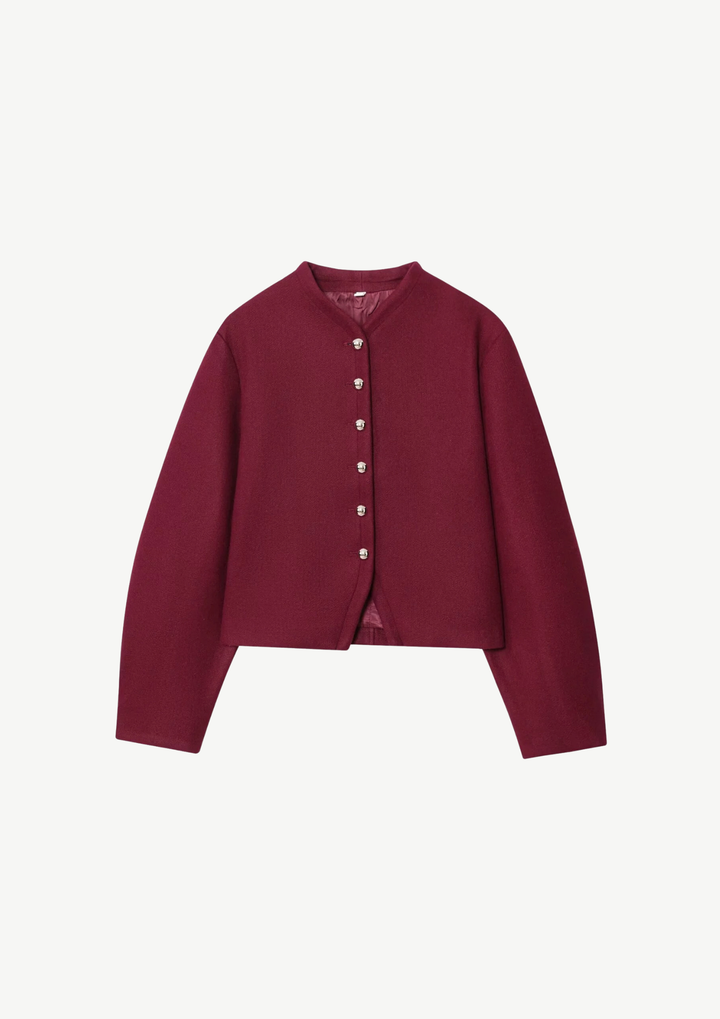 Elara Cropped Button Jacket