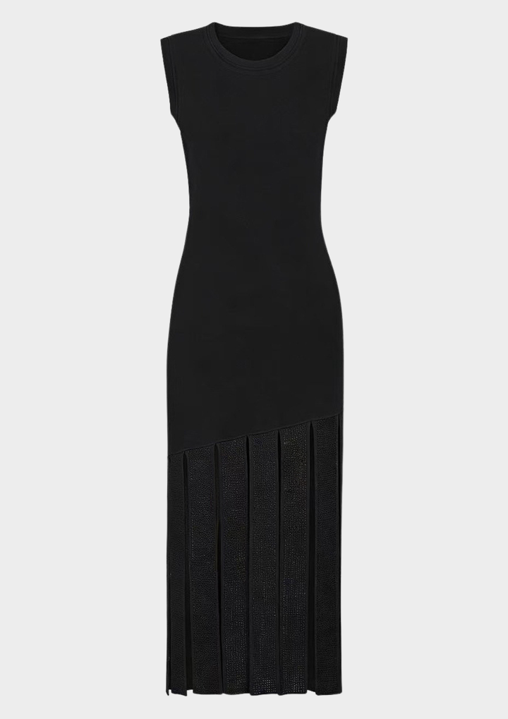 Crystal Knit Sleeveless Maxi Dress