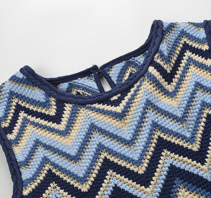 Wave Ice Knit Semi Flare Set