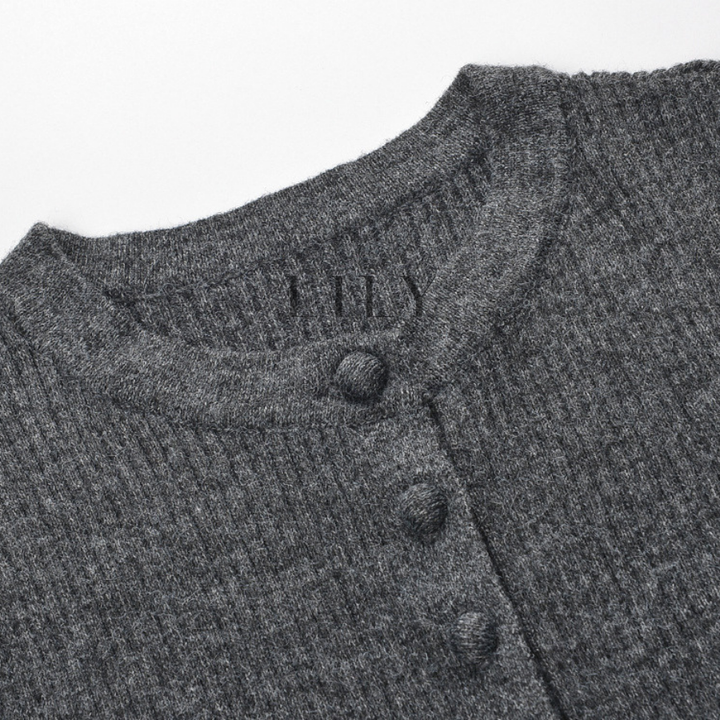 Mirelle Ribbed Button Front Knit Bodysuit