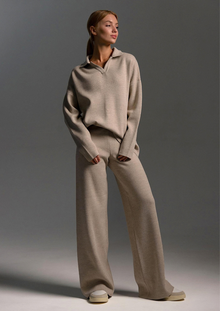Elara Knit Wide-Leg Set