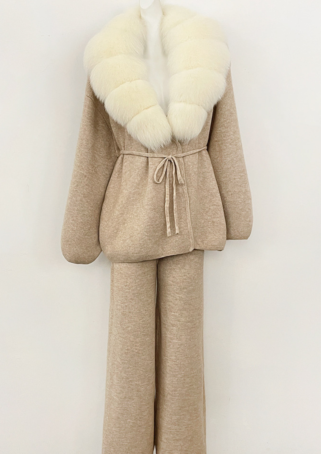 Soft Knit Fluff Fur Set