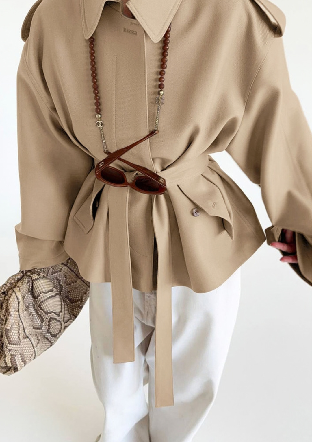 Camille Belted Trench Jacket