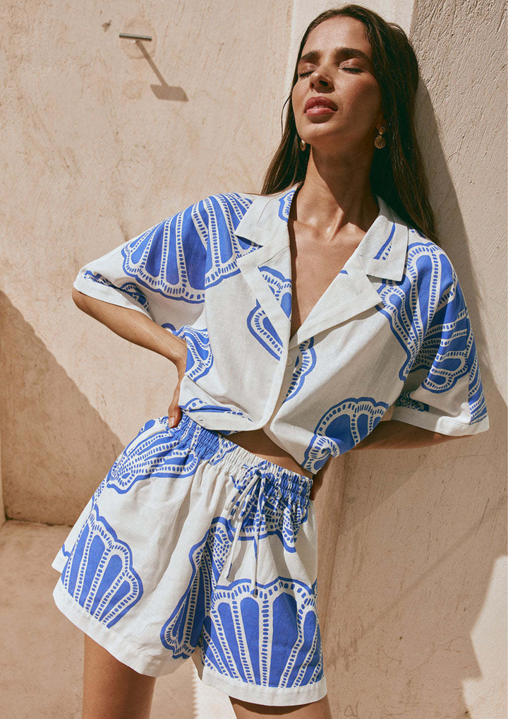 Santorini Breeze Shirt &amp; Short Set