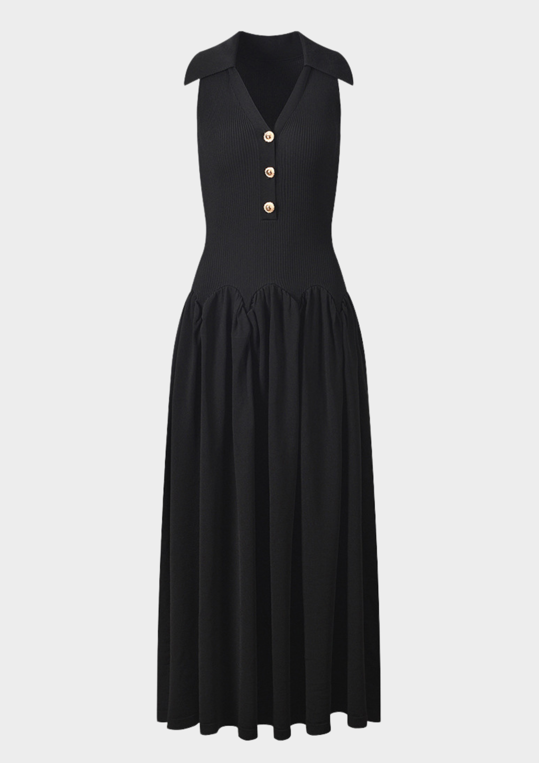 Solea Noir Ice Knit Maxi Dress