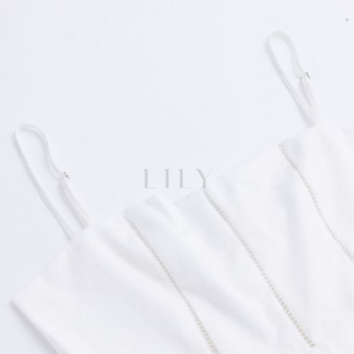Valeria Bodice Maxi Dress - Pure White