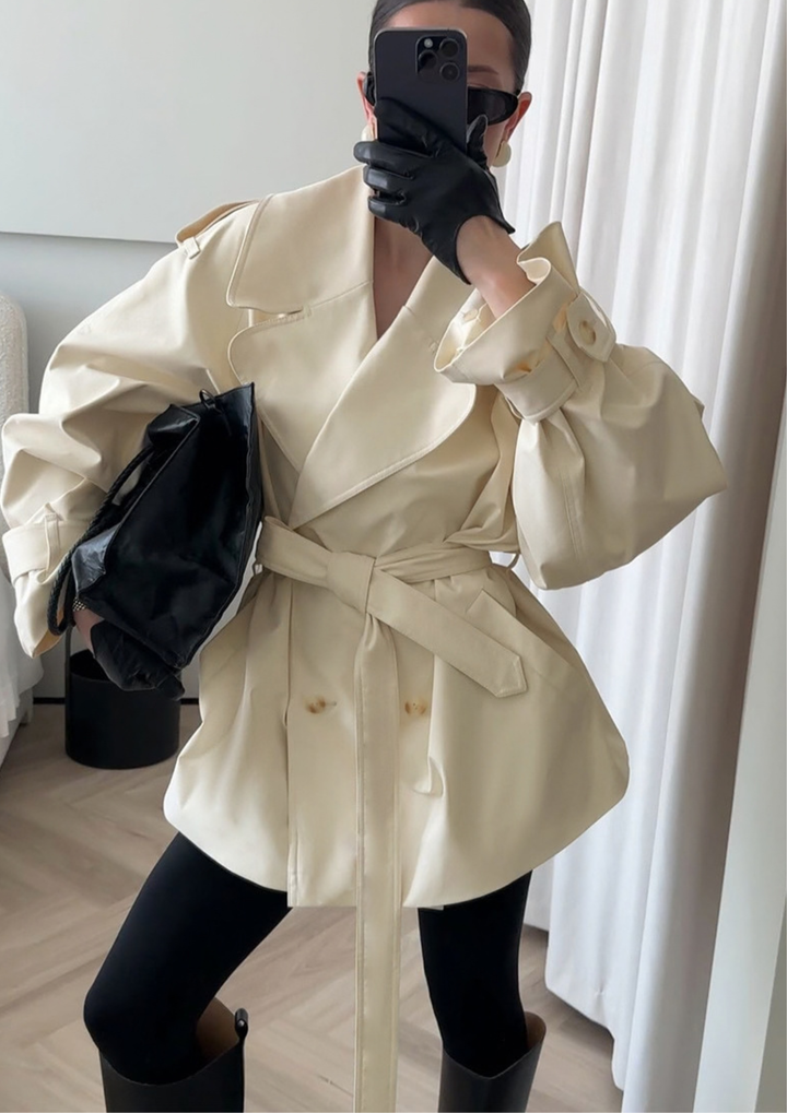 Amélie Belted Trench Jacket