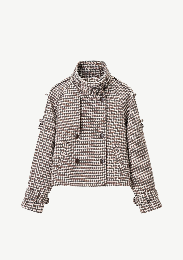 Elara Houndstooth Jacket