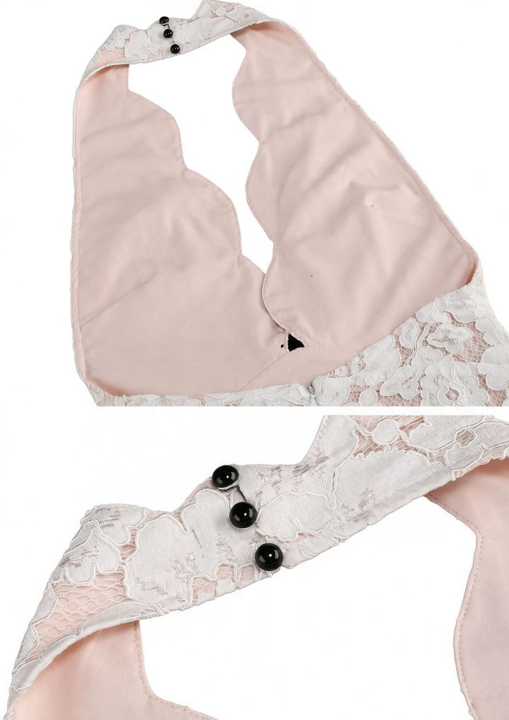 Evelina Floral Lace Ruffle Maxi Dress