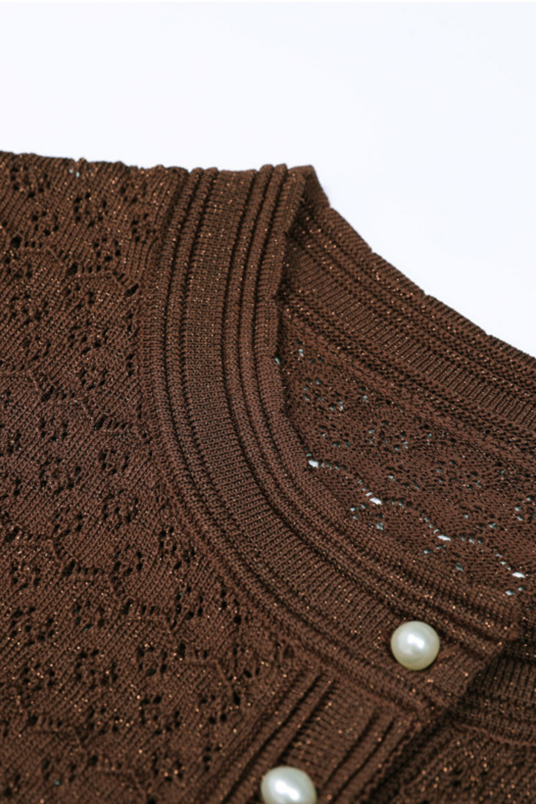 Lily – Silk Knit Pearl Button Suspender Maxi Dress