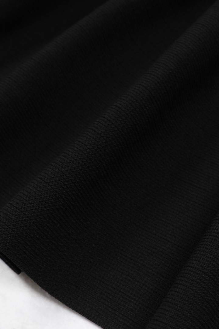 Elegance Viscose knit Flared Mini Dress