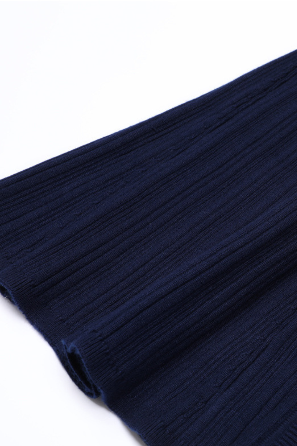 Majestic Knit Contrast Cuffs Sculpted Waist  Maxi Dress